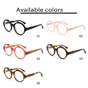 Nouveau modèle 2024 Vintage ovale acétate unisexe optique lunettes cadres diamant visage forme Anti-lumière bleue écologique léger - Product Image 5