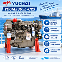 Moteur diesel de propulsion marine SCDC YUCHAI YC6MJ YC6MJ365L-C23 267KW pour navire commercial, bateau de pêche, bateau de travail avec certification CCS