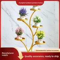Besi mewah multi-lapis, Pot bunga berdiri lantai & gantung untuk balkon dan ruang tamu