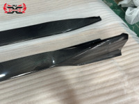 Pour Toyota Gr Supra A90 A91 Mk5 AD V1 Style jupe latérale en Fiber de carbone sèche becquet accessoires de voiture Kit de carrosserie