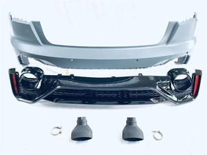 XLstyling Bodykit Conversion de voiture pour <span class=keywords><strong>AUDI</strong></span> <span class=keywords><strong>A6</strong></span> C8 2019-<span class=keywords><strong>2023</strong></span> Pare-chocs <span class=keywords><strong>avant</strong></span> Pare-chocs arrière avec tuyaux d'échappement Jupes latérales - Product Image 3