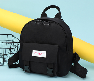 टिनॉट बैकपैक छोटे बैग लड़की के दिल के ऑक्शफोर्ड कपड़े छोटे कैनवास मिनी बैकपैक काले प्यारे छोटे बैग - Product Image 1