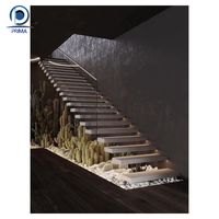 Prima Entrepôt Direct Conception Personnalisée Échelle d'Intérieur Durable Escalier Monté sur le Toit Renversé pour Villa