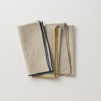 Serviettes de mariage personnalisées en lin lavé à la pierre 100% naturel, broderie personnalisée, broderie de lettres sur mesure