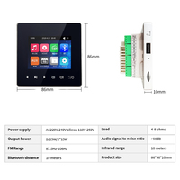 Mini amplificateur mural Bluetooth, système audio intelligent pour la maison, son stéréo 4*20W, panneau musical, système PA, haut-parleur, kit de haut-parleurs de plafond