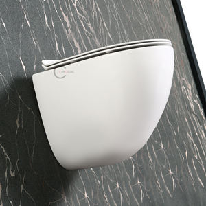 Chambre de luxe avec toilette Tornado blanche simple, design minimaliste pour hôtel à thème zen, toilette suspendue au mur - Product Image 2