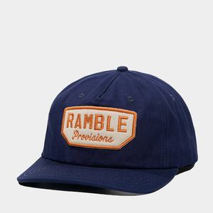 Casquette Snapback à 5 panneaux non structurée avec logo personnalisé OEM, bord légèrement incurvé, bleu marine, coton, broderie, patch - Product Image 1
