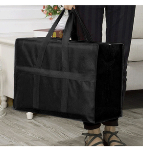 Sac de rangement Non tissé, grande capacité, pour vêtements, ménage sacs de rangement mobiles Extra-Large avec poignée renforcée - Product Image 3