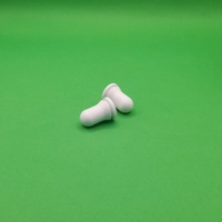 Tétine compte-gouttes en caoutchouc NBR blanc mat à visser, filetage 13 mm