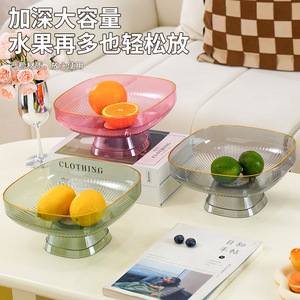 Transparent Fruit Bowl Large Capacity Reusable For Living Room Coffee Table Snacks Candy Storage - Product Image 2