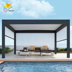 Cubierta <span class=keywords><strong>de</strong></span> <span class=keywords><strong>Patio</strong></span> Motorizada Personalizada <span class=keywords><strong>de</strong></span> <span class=keywords><strong>Lona</strong></span> con Cremallera, <span class=keywords><strong>Techo</strong></span> con Persianas y Pantallas Automáticas <span class=keywords><strong>para</strong></span> Pérgola - Product Image 4