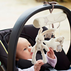 Infants <strong>Cradle</strong> Cute Rabbit Dropshipping Creative <strong>Baby</strong> Hanging Bed Safety Seat Plush Toy Hand Bell Multifunctional Plush Toys - Product Image 4