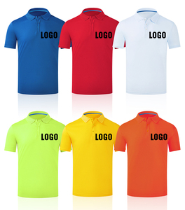 Xinrunjin เสื้อโปโลผ้าฝ้ายออกแบบได้ตามต้องการเป็นมิตรกับสิ่งแวดล้อมดีไซน์แบบมืออาชีพแขนสั้นทีมกิจกรรมกอล์ฟ - Product Image 3