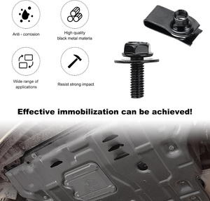 10개입 특가 상품 자동차용 범용 패스너 모음 육각 나사 U 너트 클립 키트 - Product Image 3