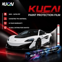 Film de protection de peinture automobile KUCAI en TPU PPF de 8,5 mil d'épaisseur, 1,52*15 m, finition mate transparente, garantie 8 ans