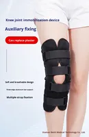 AULEX Genouillère articulée réglable et respirante, protection complète en nylon, soutien mince pour jambe droite, fermeture à boucle