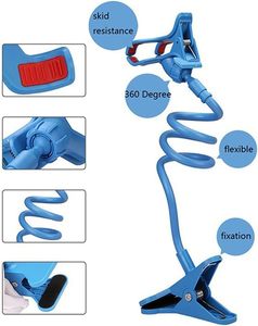 Universal Plastic Lazy Bracket Smartphone <b>Holder</b> <b>Gooseneck</b> Stand Flexible Stents Mobile <b>Phone</b> <b>Holder</b> for Bed Desk Clip Bracket - Product Image 4