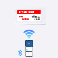 DYESL Label rak elektronik BWR 2.9 inci untuk ritel Supermarket BLE Bluetooth e-ink Tag harga ESL
