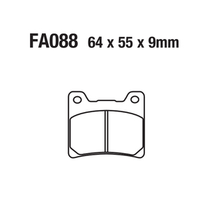 Pastillas de freno de disco para motocicleta, pastillas de freno de disco delanteras y traseras para FA088 <span class=keywords><strong>YAMAHA</strong></span> Rz <span class=keywords><strong>Fzr</strong></span> Xj Fj Fz Yx Yzf Xvs 350 <span class=keywords><strong>400</strong></span> 600 1100 - Product Image 4