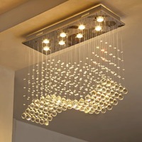 Lampes suspendues de plafond LED pour salon, chambre à coucher, salle à manger, lampes suspendues de luxe modernes, lustre