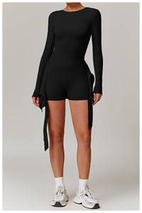 Falda Deportiva RUIQUWIN Personalizada para Mujer, Falda Sólida para Yoga y Gimnasio, Vestido Casual sin Espalda para Tenis, Golf y Deportes al Aire Libre, Spandex/Nylon - Product Image 2