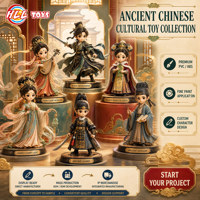 Figurine d'action personnalisée de style chinois ancien en PVC et ABS, modèle de personnage 3D, figurine de collection en boîte mystère pour cadeau, collection, OEM, ODM