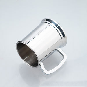 Bierpul 16Oz Spiegel Custom Logo Kleur Metaal Gepolijst Roestvrij Staal Bier Tankard Europa Party Dubbele Wand Roestvrijstalen Beker - Product Image 3