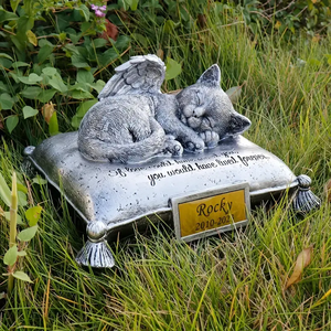 Customizable Resin <strong>Cat</strong> <strong>Memorial</strong> Ornament Angelic Irregular Shape Hand-painted Design Pet Remembrance Indoor Decorative Memory - Product Image 4