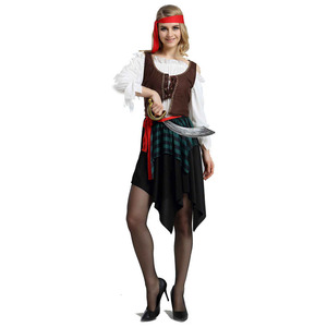 TV Movie <strong>Costumes</strong> Party <strong>Men</strong> Women Pirate <strong>Costume</strong> Buccaneer Cosplay Halloween Package Polyester ODM Service Adult Black - Product Image 2