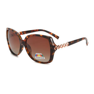 Lunettes de soleil polarisées Twooo T1167, mode extérieure, métal, décoration en diamant creux - Product Image 5