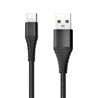 Kabel Pengisian Daya Nylon 3-in-1 USB Type-C & Micro USB Magnetik 3A Pengisian Cepat untuk Pemindai Barcode Printer Komputer Perangkat IOS