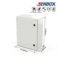 Boîtier de commande IP66 extérieur IK08 V0 ignifuge en fibre de verre POLYESTER étanche SMC Montage sur poteau Boîte de jonction