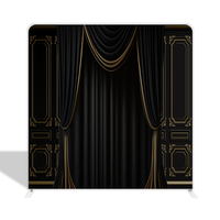 Support de toile de fond carré sur le thème de rideau en tissu personnalisé pour la photographie