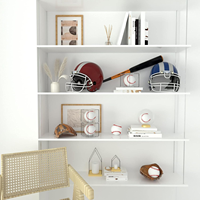 Boîte de présentation en acrylique transparente sur mesure pour ballons de baseball, objets de sport, ballons autographiés et objets de collection