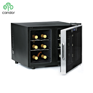 Usine personnalisée 12 bouteille de refroidissement à semi-conducteur électronique à double porte cave à <span class=keywords><strong>vin</strong></span> design - Product Image 4