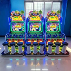Machine de jeu d'arcade de course pour enfants Fruit Chariot à 3 joueurs, simulateur de conduite de voiture pour enfants à monnayeur - Product Image 4