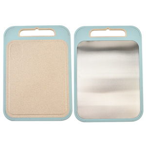 Double-Sided Cutting Board 304 Stainless Steel With Plastic Side For Fruit And Baby Food Dishwasher Safe Rectangle Shape - Product Image 5