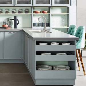 ตู้ครัวไม้จริงสไตล์ยุโรป ดีไซน์มินิมอลอเนกประสงค์สำหรับบ้าน - Product Image 3