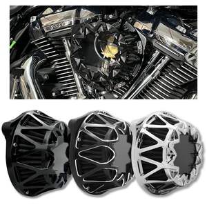 Filtre à air Cross Fire Contrast Cut en aluminium CNC pour <span class=keywords><strong>Harley</strong></span> <span class=keywords><strong>Davidson</strong></span> Sportster Touring Softail - Product Image 1