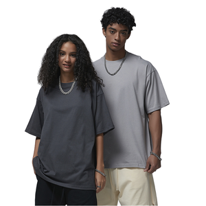 Camiseta Oversize Personalizada de Algodón 100% Tejido, Estilo Urbano, Hombro Caído, Unisex, Lavado Vintage, Corte Holgado - Product Image 1