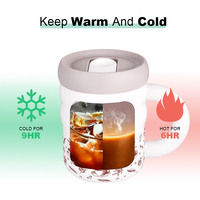 2025 nouveauté mode 12oz tasse nuage forme ODM acier inoxydable boisson directe voyage tasse à café avec poignée