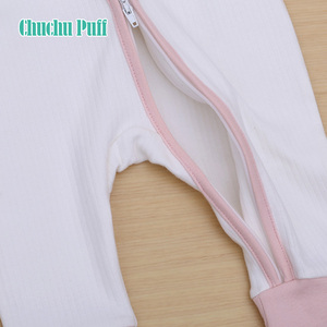 2019 New arrival Pajamas baby Onesie baby sleeve rompers with invested and zipper's printout - Product Image 5
