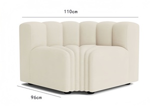 Divano Modulare a L in Tessuto di Alta Qualità, Best Seller, Arredamento per <span class=keywords><strong>Interni</strong></span> con Imbottitura in Spugna per Ville - Product Image 6