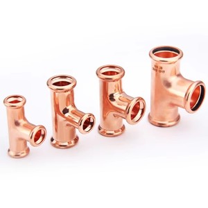 Prensa de cobre en T. Lote de 12, 1/2 "1/4" - Product Image 1