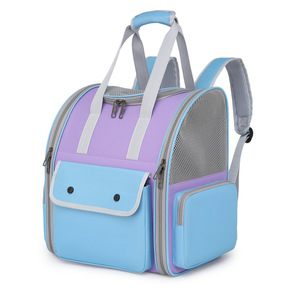 <b>Cat</b> bag, pet bag, portable, large capacity, color-blocked, breathable, small dog travel <b>backpack</b>, <b>cat</b> bag, pet supplies. - Product Image 5