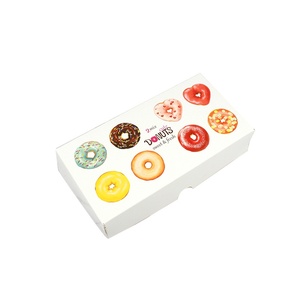 Dùng một lần nhỏ Donut Pastry Baking kraft giấy <span class=keywords><strong>carton</strong></span> cho Sushi Jelly có thể gập lại hộp bánh cho thực phẩm đóng gói quà tặng cho bánh sử dụng - Product Image 5