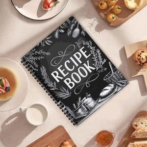 Máy tính xách tay công thức trắng đen chuyên nghiệp với giấy dày cho những người đam mê nấu ăn tổ chức nhà bếp - Product Image 4