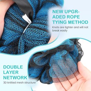 Bath Sponge <strong>Shower</strong> Loofahs 50g Mesh Looafh Exfoliate Body Wash Mesh Puff <strong>Shower</strong> Puff With Black Mesh - Product Image 4