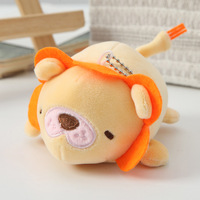 Porte-clés en peluche mignon personnalisé de petite taille chien Panda lion lapin peluche porte-clés en peluche jouet