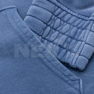 เสื้อฮู้ดสีพื้นแบบสั่งทำพิเศษ เสื้อฮู้ดสีพื้นแบบซันเฟด แขนยาว สไตล์ลำลอง สตรีทแวร์ พร้อมโลโก้สั่งทำ - Product Image 5